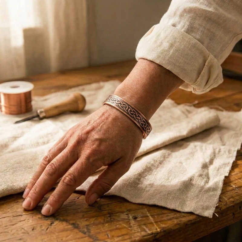 Ella's Lavandula Copper Bracelet