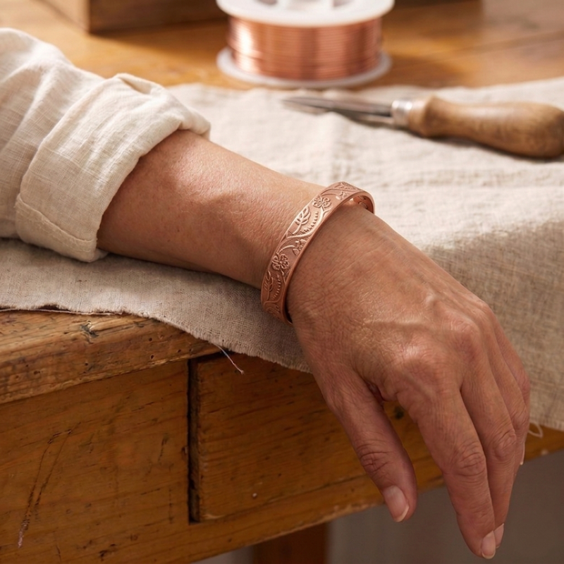 Ella's Bloom Copper Bracelet