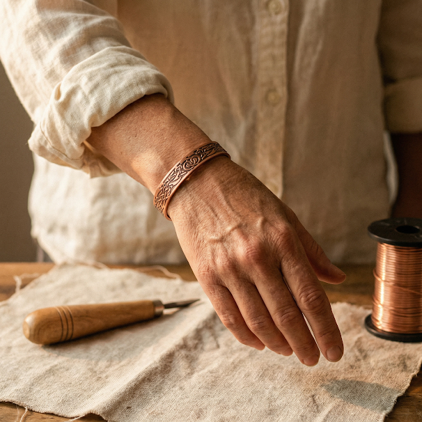 Ella's Moss Copper Bracelet