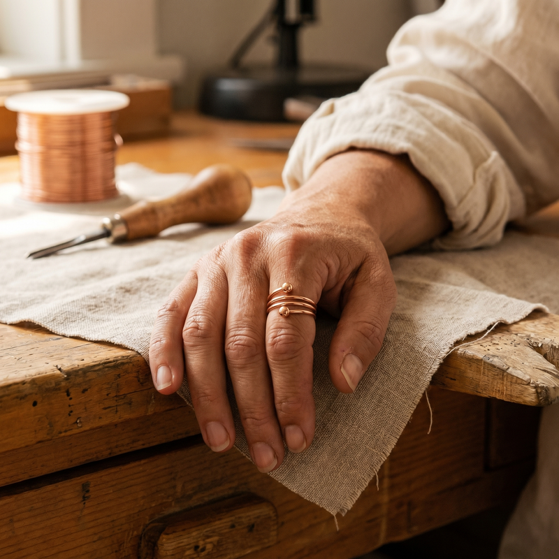 Ella's Silt Copper Ring