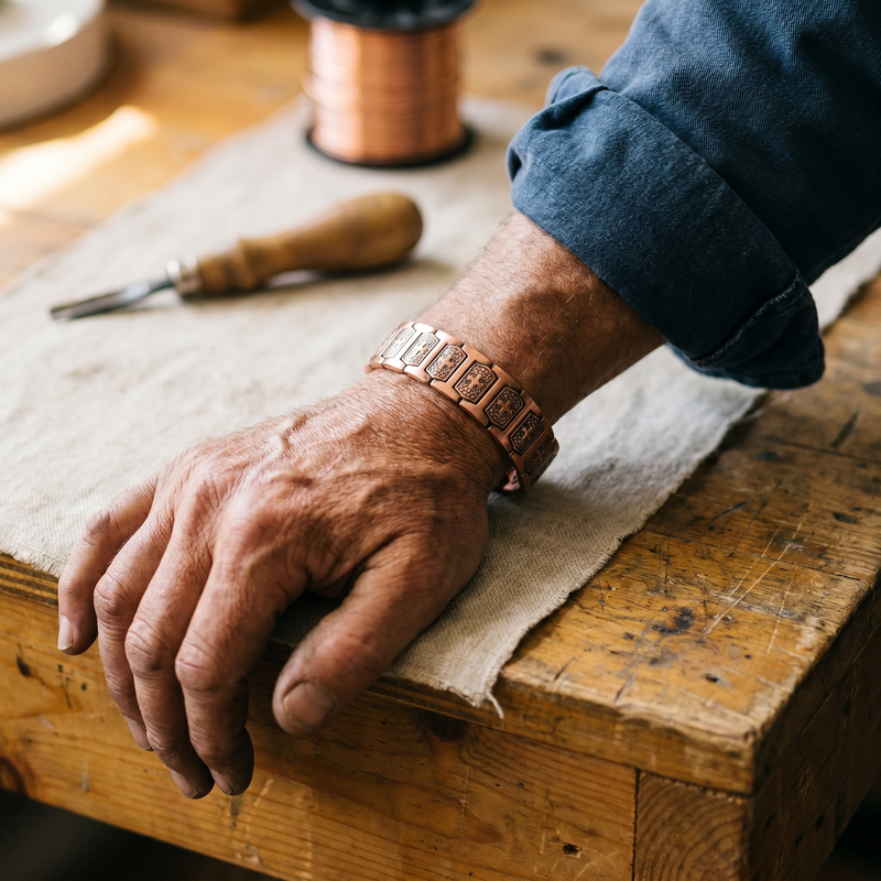 Ella's Gale Men's Copper Bracelet