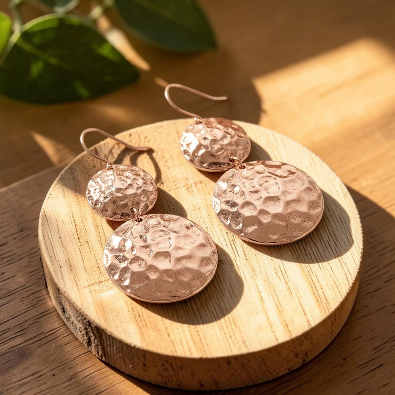 Ella's Soleil Copper Earrings