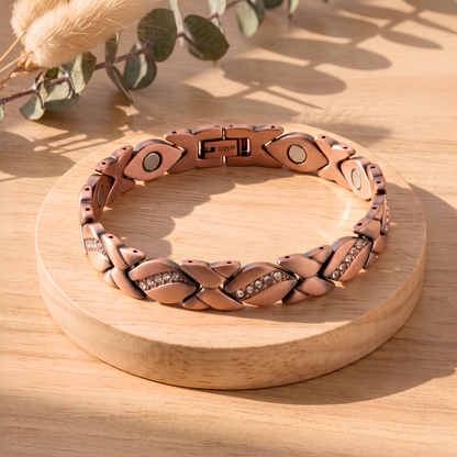 Ella's Gladiolus Big Copper Bracelet