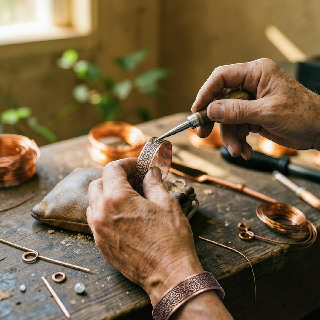 Ella's Orchis Copper Bracelet