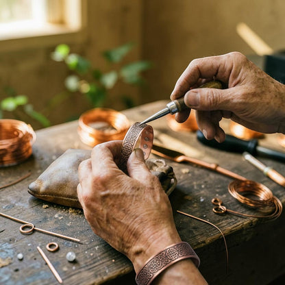 Ella's Orchis Copper Bracelet