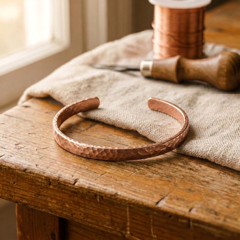 Ella's Sand Copper Anklet