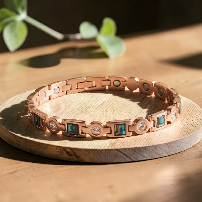 Ella's Salvia Big Copper Bracelet