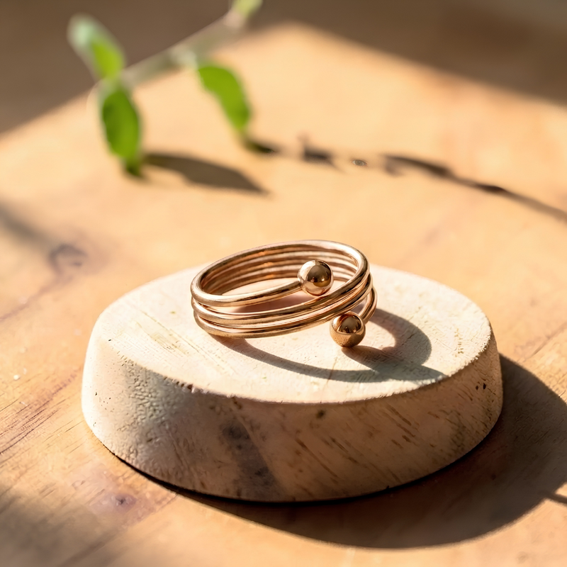 Ella's Silt Copper Ring Gold