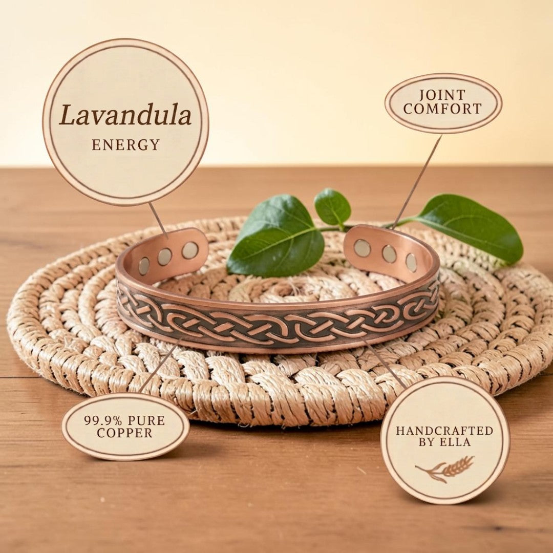 Ella's Lavandula Copper Bracelet