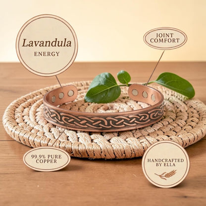 Ella's Lavandula Copper Bracelet