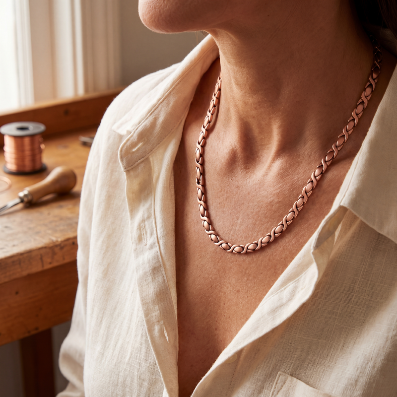 Ella's Cedar Copper Necklace