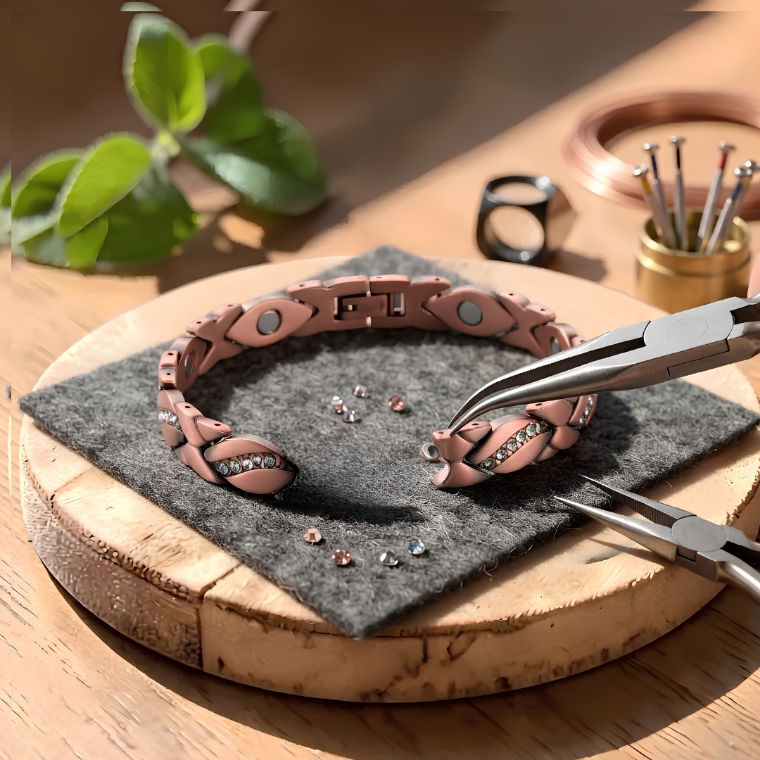 Ella's Gladiolus Big Copper Bracelet
