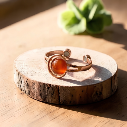 Ella's Glow Brown Copper Bracelet
