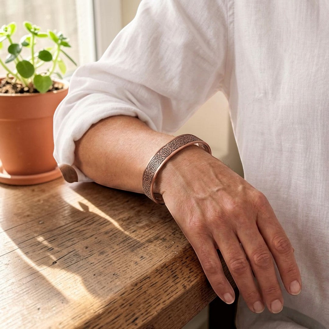 Ella's Orchis Copper Bracelet