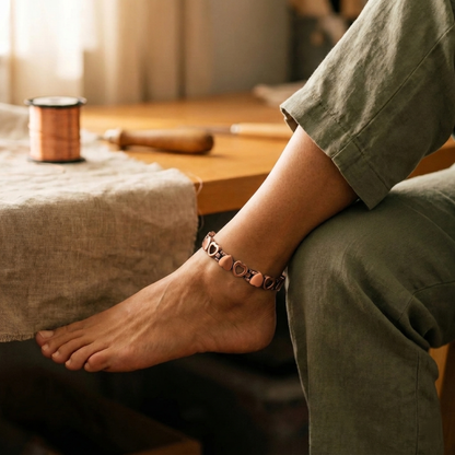 Ella's Amor Copper Anklet