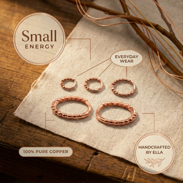 Ella's Small Copper Earrings
