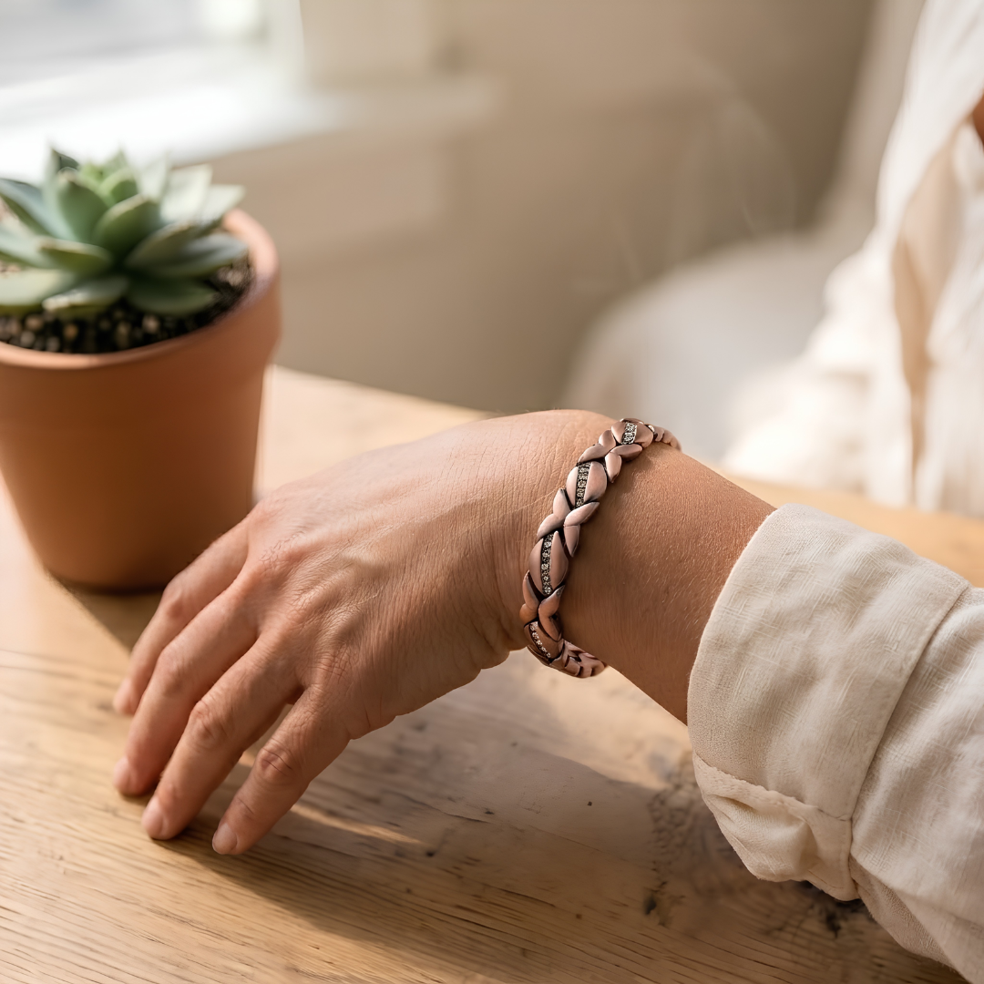 Ella's Gladiolus Big Copper Bracelet