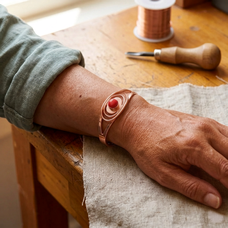 Ella's Carex Copper Bracelet