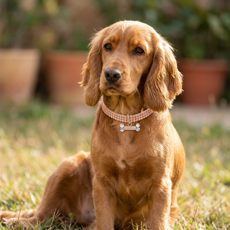 Ella's Loyal Copper Dog Collar