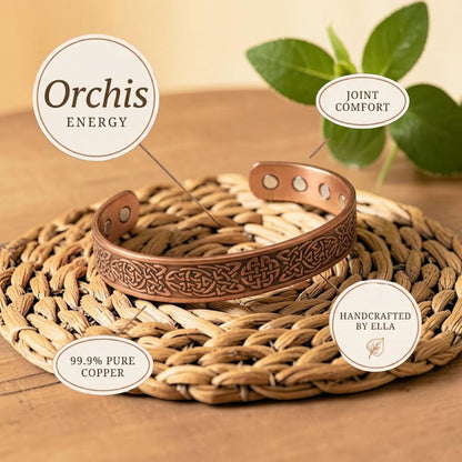 Ella's Orchis Copper Bracelet