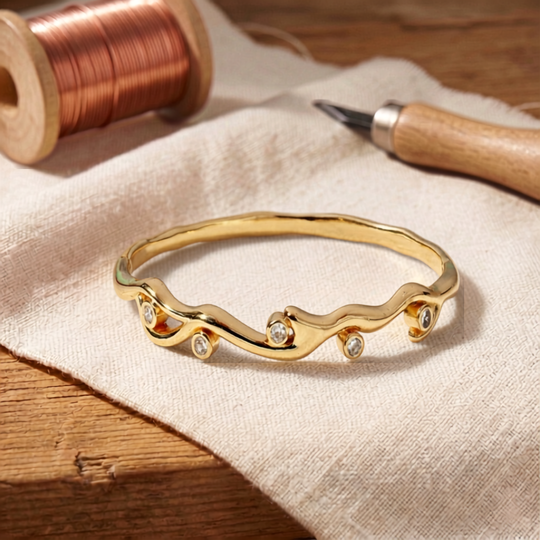 Ella's Ripple Copper Bracelet