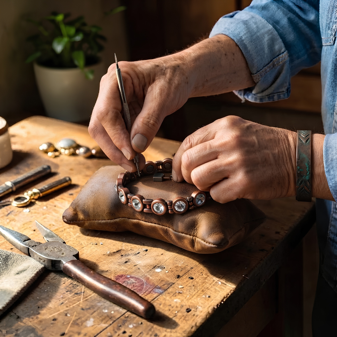 Ella's Ember Copper Bracelet