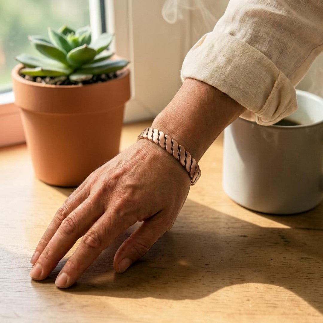Ella's Ribbel Copper Bracelet