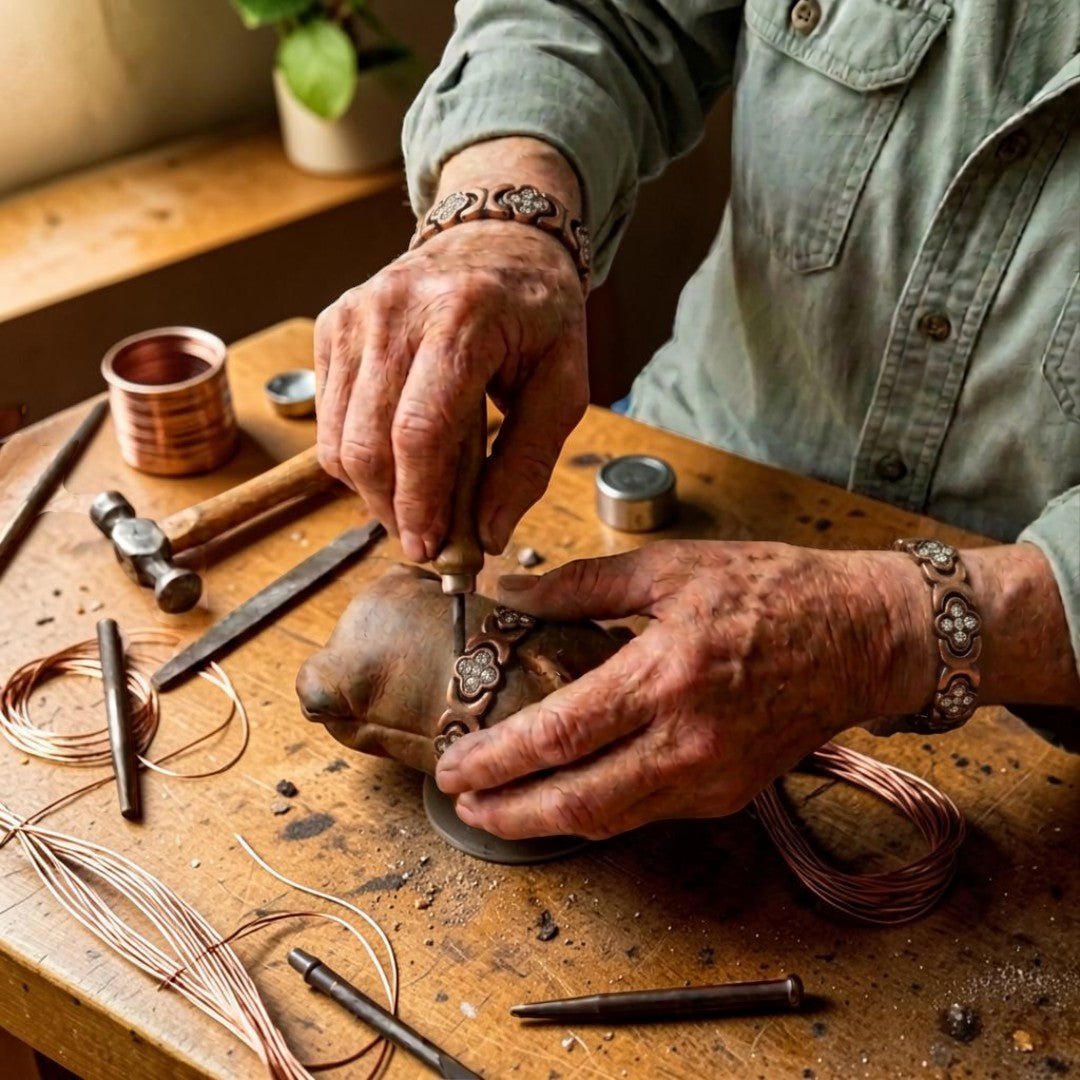 Ella's Escuro Copper Bracelet