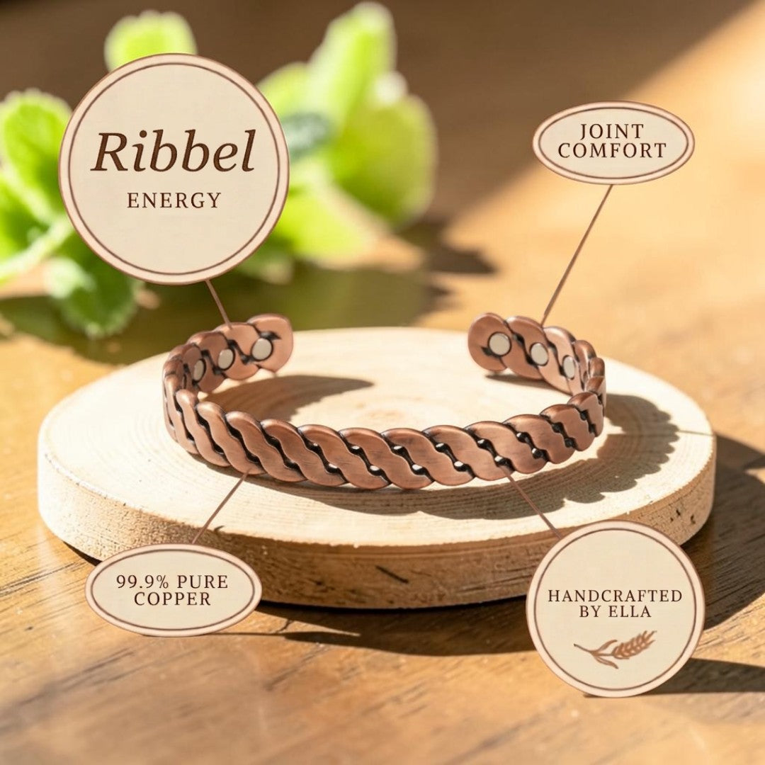 Ella's Ribbel Copper Bracelet