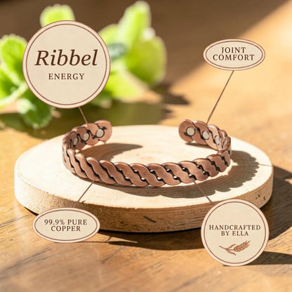 Ella's Ribbel Copper Bracelet