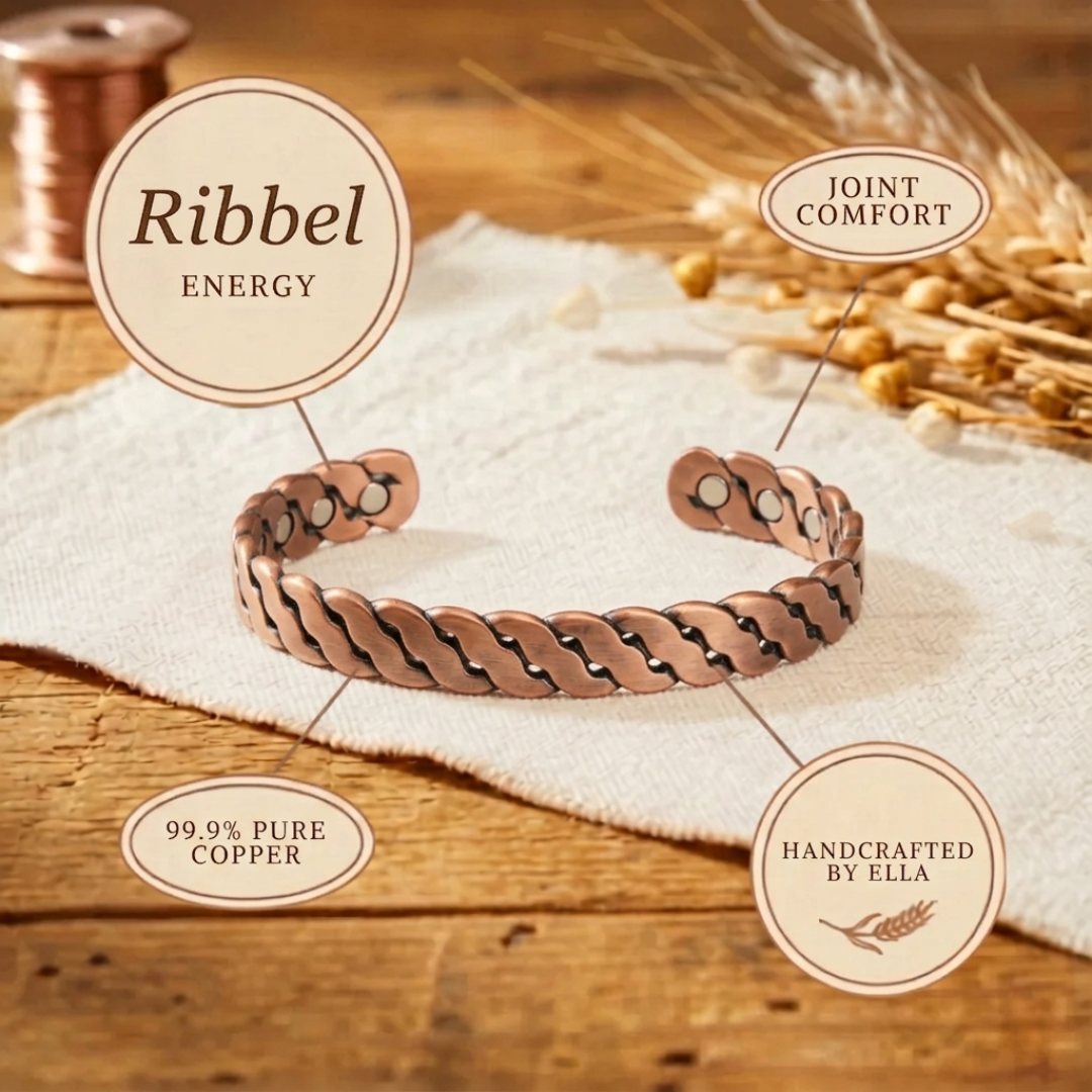 Ella's Ribbel Copper Bracelet