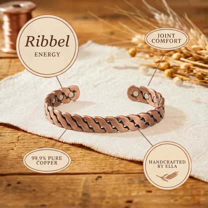 Ella's Ribbel Copper Bracelet