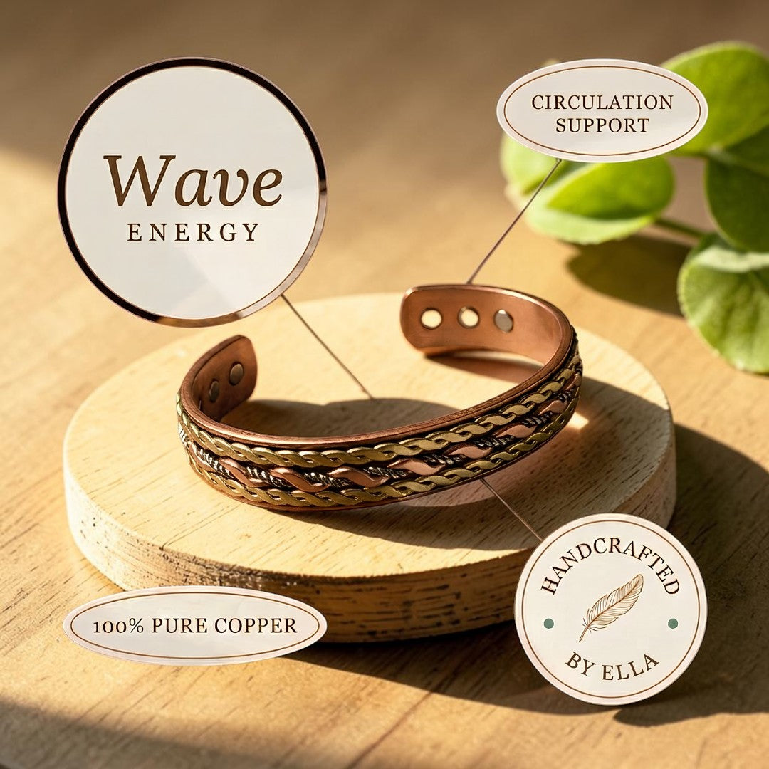Ella's Wave Copper Bracelet