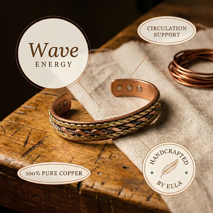 Ella's Wave Copper Bracelet