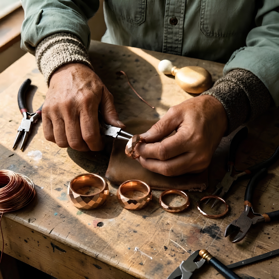 Ella's Dint Copper Ring