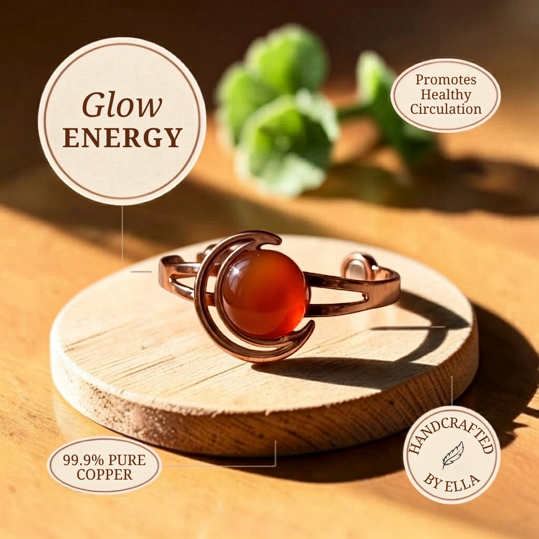 Ella's Glow Brown Copper Bracelet
