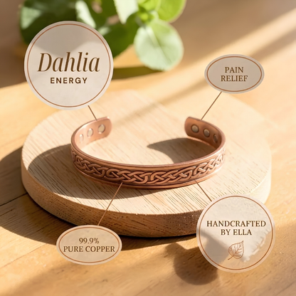 Ella's Dahlia Copper Bracelet