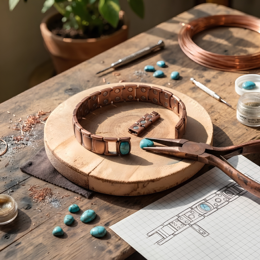 Ella's Lantana Big Copper Bracelet