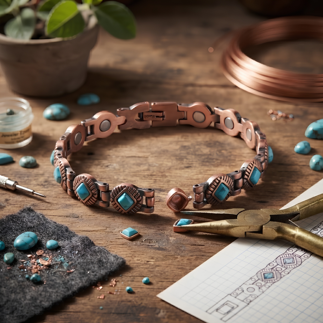 Ella's Clivia Big Copper Bracelet