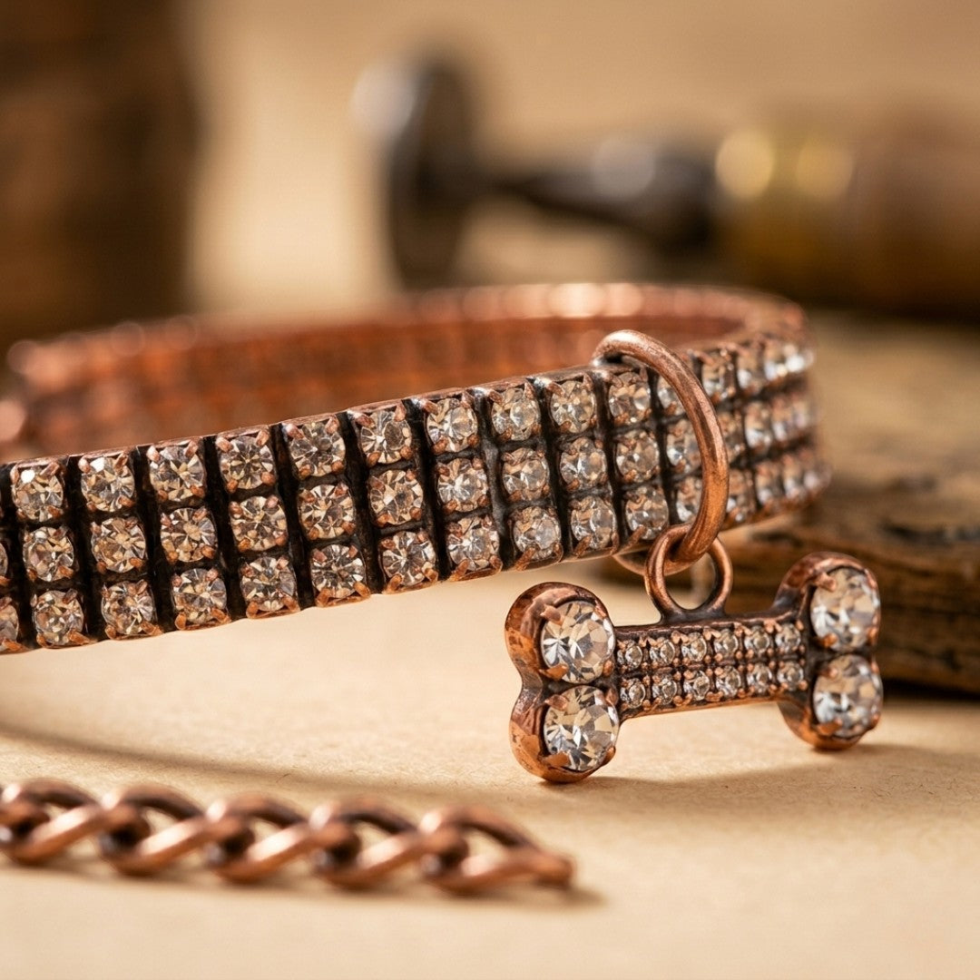 Ella's Loyal Copper Dog Collar