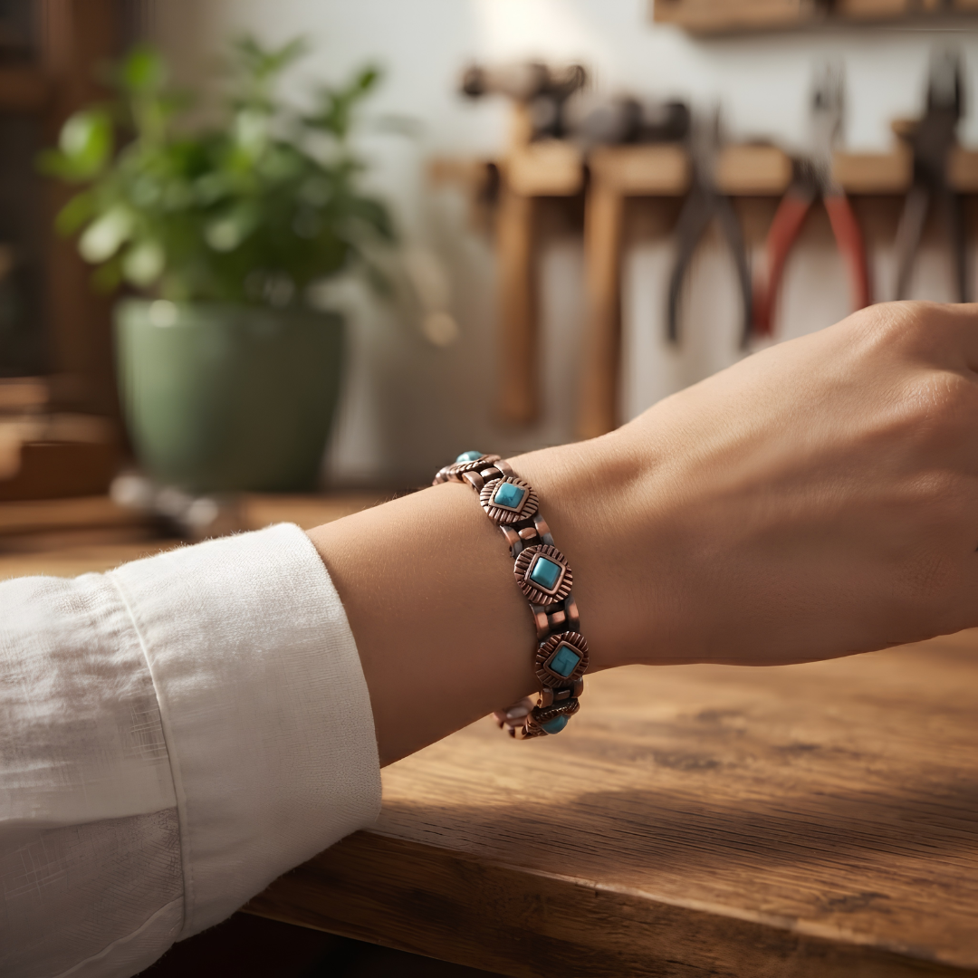 Ella's Clivia Big Copper Bracelet