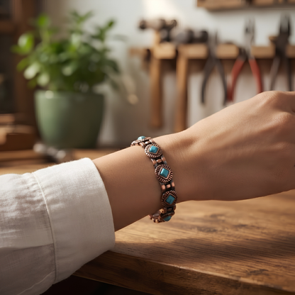 Ella's Clivia Big Copper Bracelet