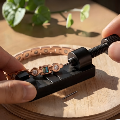 Ella's Salvia Big Copper Bracelet