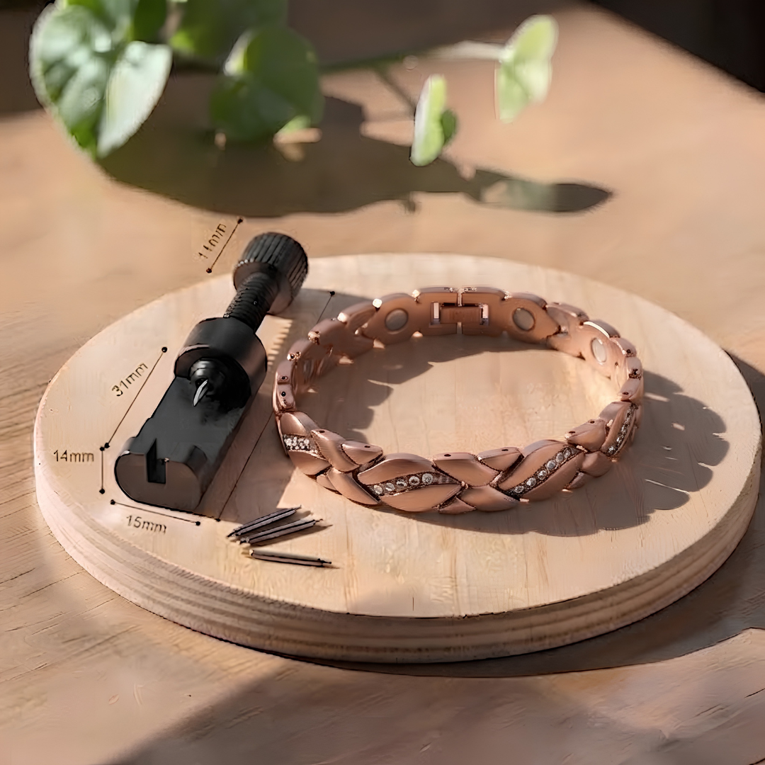 Ella's Gladiolus Big Copper Bracelet