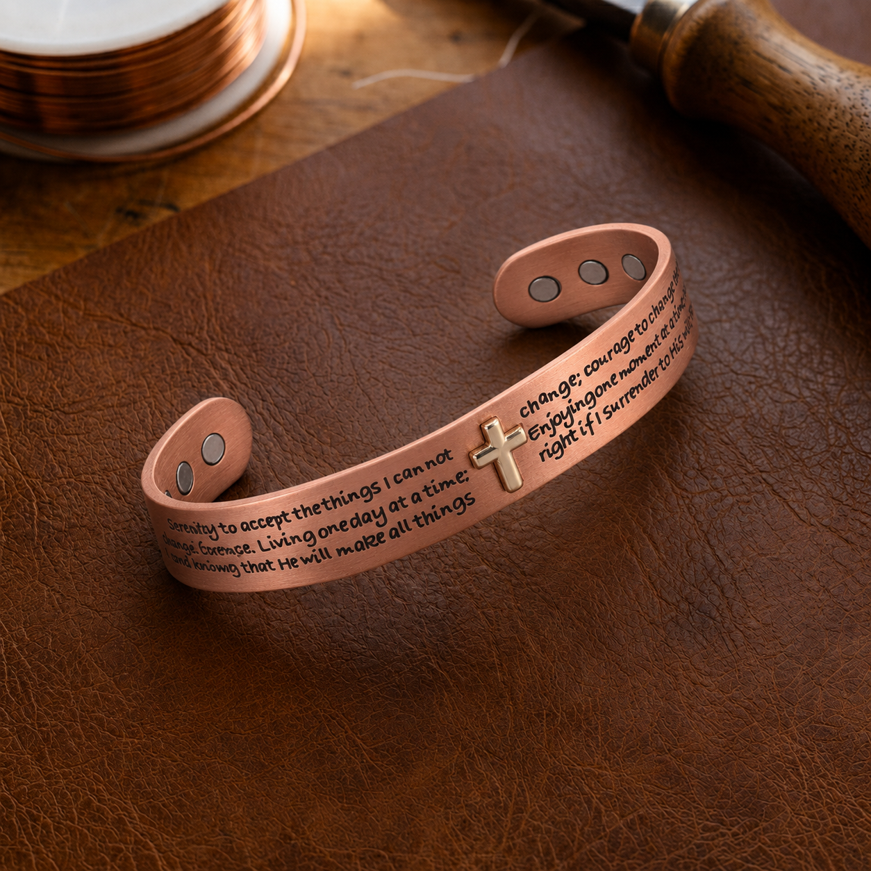 Ella's Creed Copper Bracelet