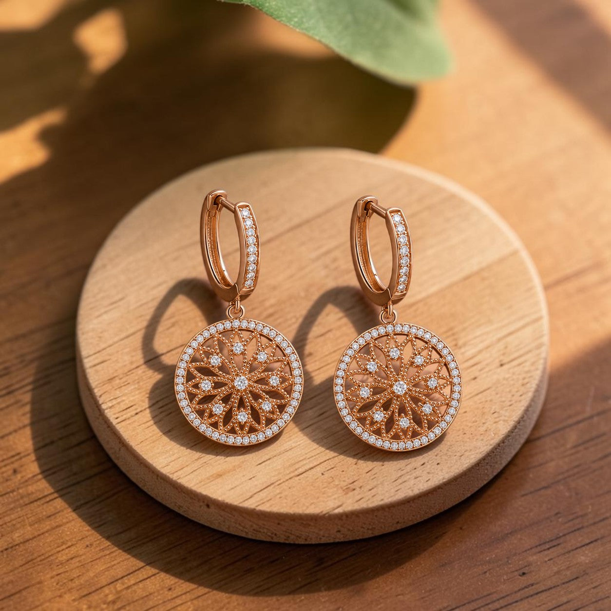 Ella's Mandala Copper Earrings