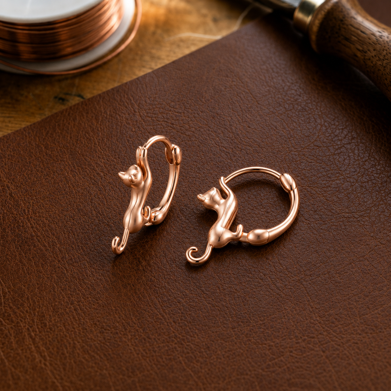 Ella's Kiln Copper Earrings