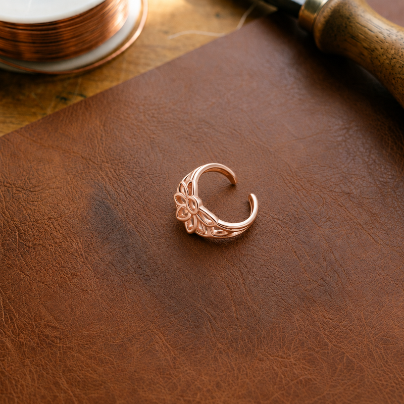 Ella's Petal Copper Toe Ring