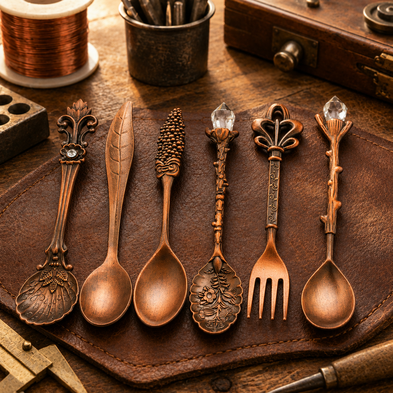 Ella's Copper Cutlery Set