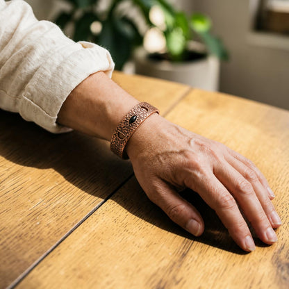 Ella's Flint Copper Bracelet